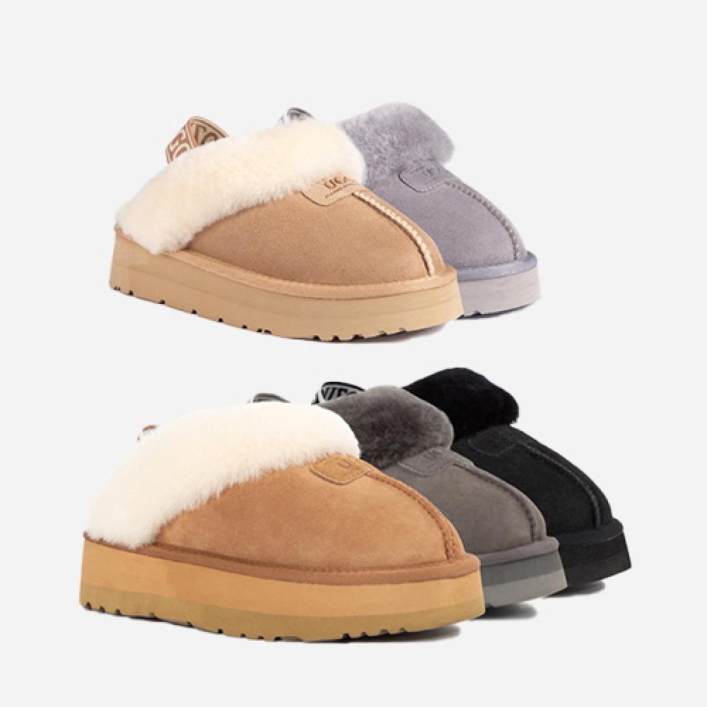 OZWEAR UGG 오즈웨어 플랫폼 스트랩 코켓 슬리퍼 3.5CM