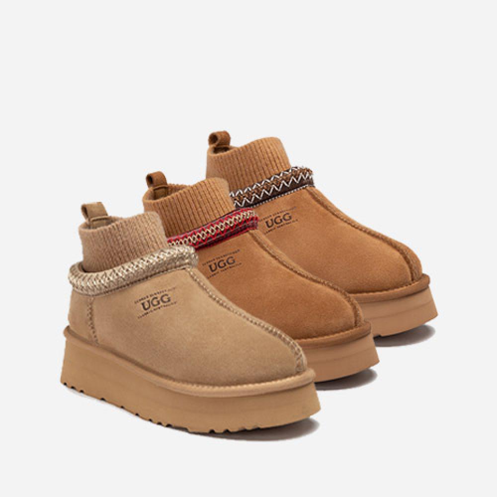 오즈웨어 시드니 니트 플랫폼 슬리퍼