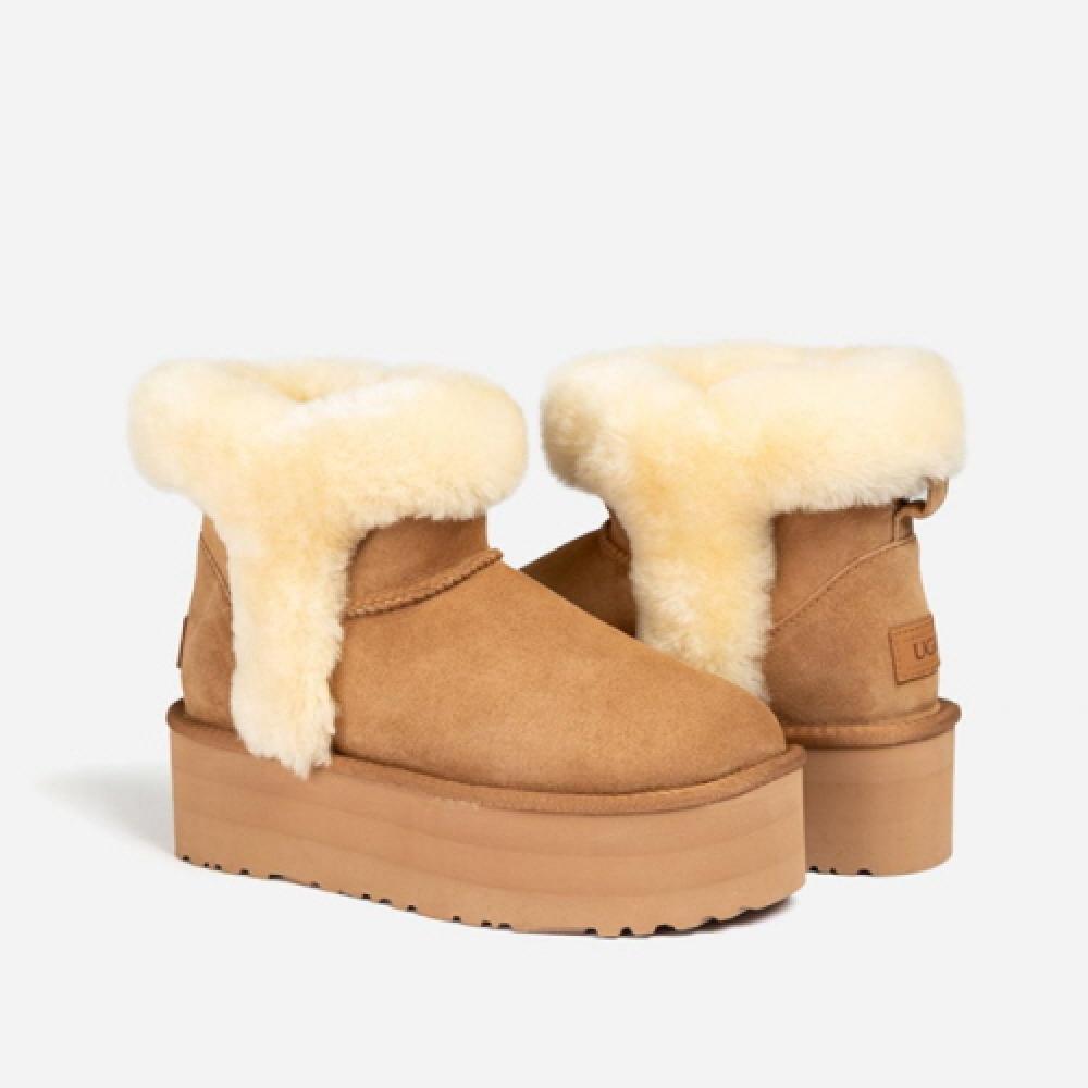 OZWEAR UGG 오즈웨어 메이브 카라 플랫폼 미니 부츠 (독점모델) 5CM