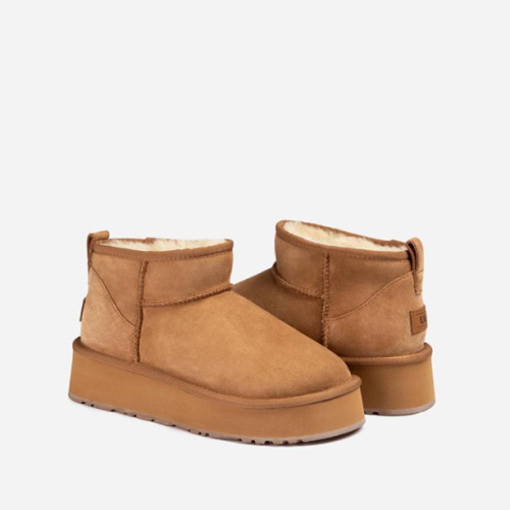 OZWEAR UGG 오즈웨어 플랫폼 울트라미니 어그부츠 (와이드핏) 4.5CM